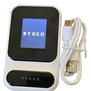 Ryoko Portable Mobile Wi-Fi Hotspot Pocket Router 4G LTE White Travel Wireless